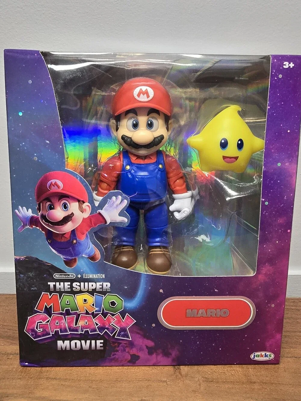 Nintendo Mario Action Figure with Luma Yellow Star - Red Blue Collectible.